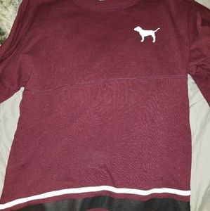 Pink brand burgundy sweater